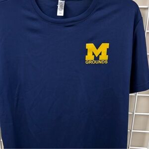 Official University of Michigan Grounds Crew navy blue t-shirt size XXL. EUC.